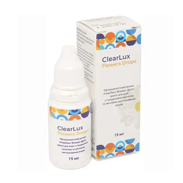 Зволожуючі краплі ClearLux Flowers Drops з гіалуроновою кислотою
