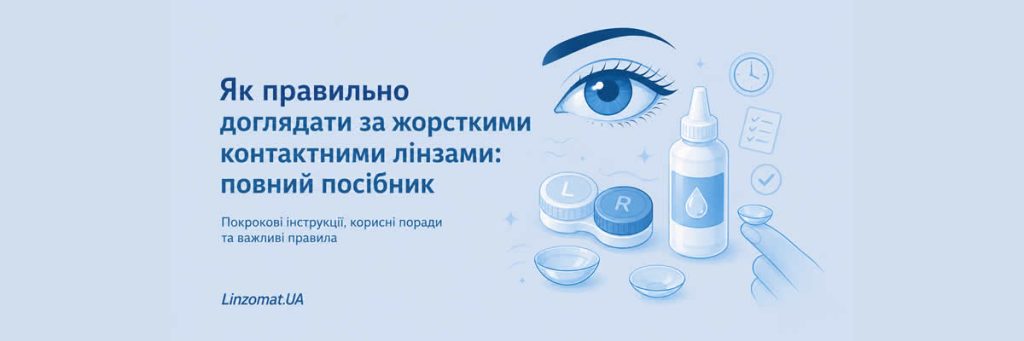 Ілюстрація до статті Як правильно доглядати за жорсткими контактними лінзами: повний посібник