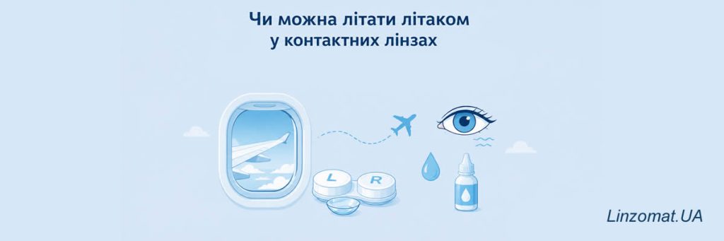 Чи можна літати літаком у контактних лінзах — чому очі пересихають під час польоту та як цього уникнути?