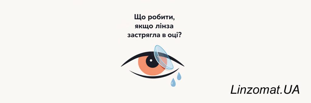 Що робити, якщо лінза застрягла в оці?