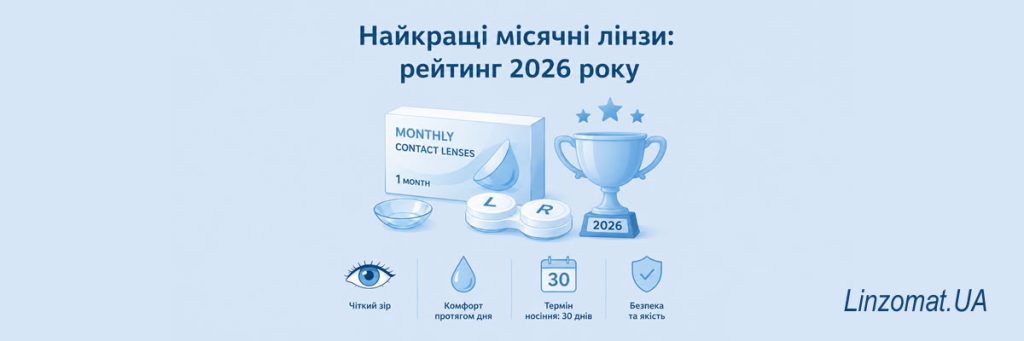 Найкращі місячні лінзи: рейтинг 2026 року