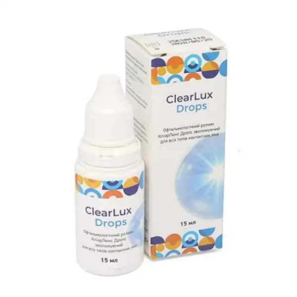 Зволожуючі краплі ClearLux Drops з гіалуроновою кислотою