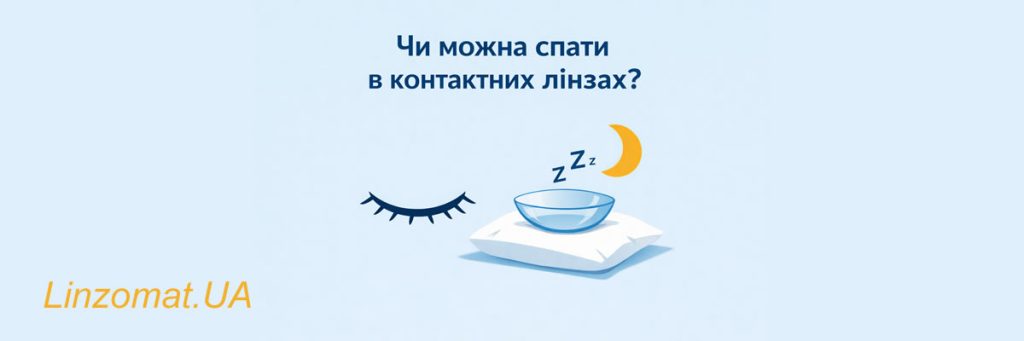 Чи можна спати в контактних лінзах?