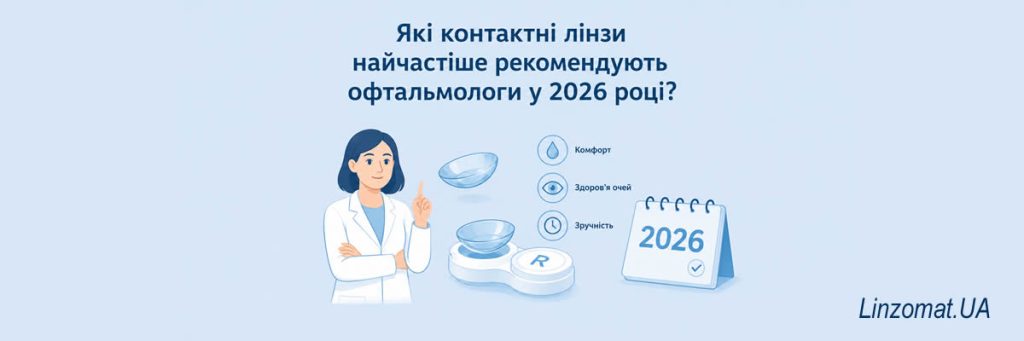 Какие контактные линзы чаще всего рекомендуют офтальмологи в 2026 году?