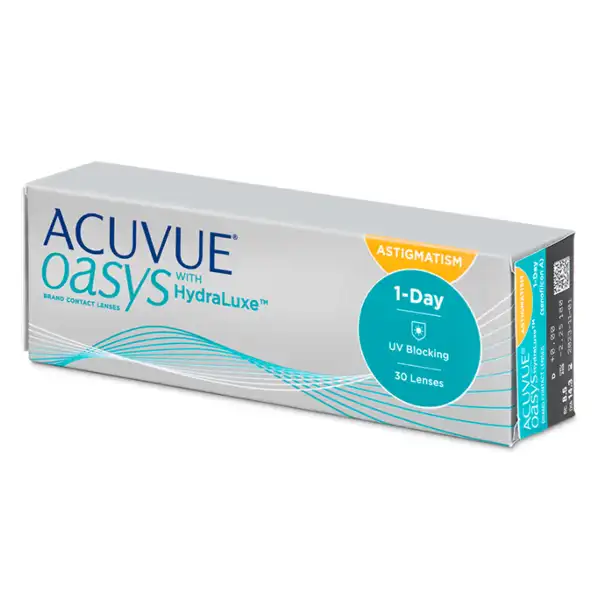 Торичні контактні лінзи Acuvue Oasys 1-Day with HydraLuxe for Astigmatism