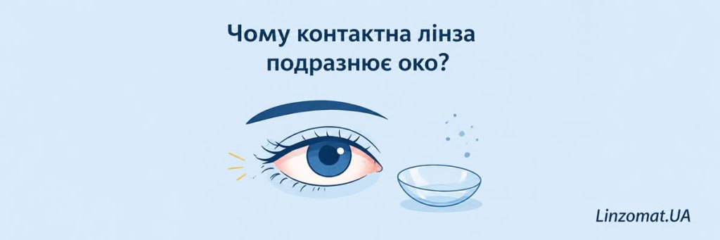 Чому лінза подразнює око?
