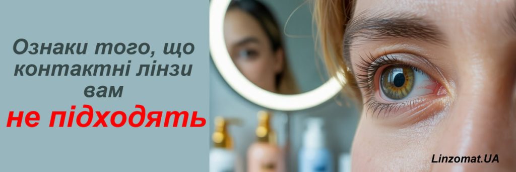 Ознаки того, що контактні лінзи вам не підходять