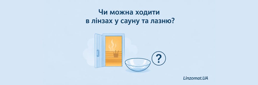 Чи можна ходити в лінзах у сауну та лазню?