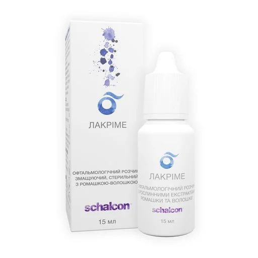 Зволожуючі краплі Schalcon Lacrime ромашка-волошка15 ml