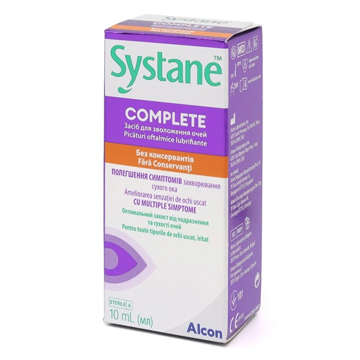Увлажняющие капли Systane Complete