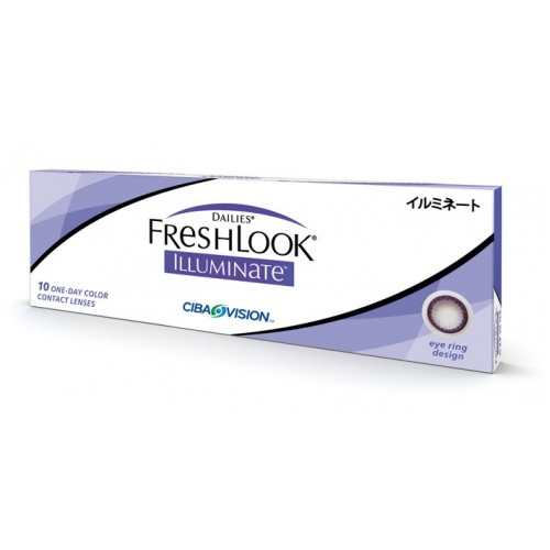 Цветные контактные линзы Dailies Freshlook Illuminate (Black)